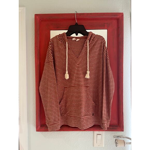 Women’s Roxy Hooded Long Sleeve Sweater Kangaroo Pocket Size Small - Picture 9 of 12